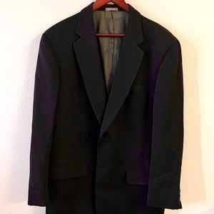 MADE IN USA Calvin Klein Two-Button Elegant Black Blazer Jacket for Men